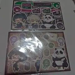 呪術廻戦 禪院真希 狗巻棘 パンダ シール ステッカー 2種 まとめ売り