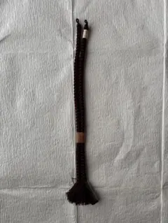 ダークブラウン 羽織紐 編み込み