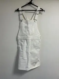 ホワイト サロペット レディース