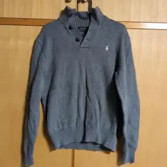 ラルフローレン コットンニットハーフボタンセーター