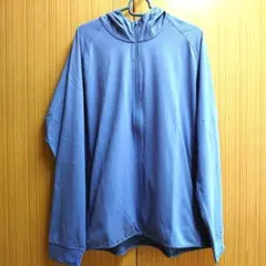 UNIQLO ドライEX UVカットフルジップパーカ　ブルー XLのサムネイル