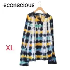econscious メンズ 長袖 オーガニックTシャツ XL タイダイ柄