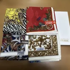 ジャンフランコ・フェレ♡GIANFRANCO FERRE♡シルク綿　大判ハンカチ ジャンフランコ・フェレ♡GIANFRANCO FERRE♡シルク綿大判ハンカチ