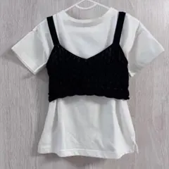 GLOBAL WORK キッズ Tシャツ　ビスチェ　セット　Sサイズのサムネイル