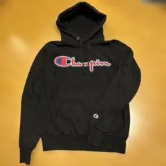 Champion パーカー ブラック S インポート古着