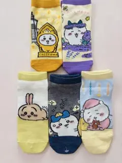 ちいかわ　ハチワレ　うさぎ　靴下　大人用　5足セットソックス