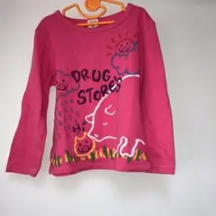 110cm DRUG STORE'S 長袖カットソー ピンク