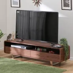 D 新品 ローボード AVボード 150cm テレビ台 ラック モンキーポッド 