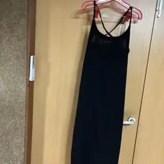 ブラック キャミソールワンピース