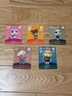 あつまれ どうぶつの森 amiiboカード 5枚セット　みすずメープルミッチェルのサムネイル