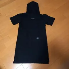 KANGOL フード付き ブラックワンピース
