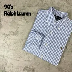 90's Ralph Lauren ラルフローレン　ギンガムチェック　BDシャツ
