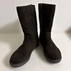 濃茶色のムートンブーツ　おサイズLL 新品未使用品　寒冷地仕様の底