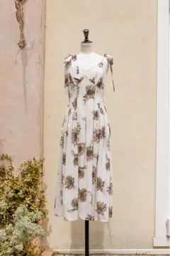 herlipto Sunflower-Printed Midi Dressのサムネイル
