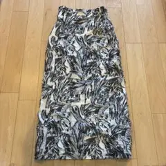 LAGUNA MOONボタニカル柄ジャガードタイトスカート ロング丈のサムネイル