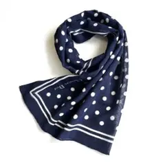 Dior シルクスカーフ 大判 CDリボン柄 ドット Dior シルクスカーフ 大判 CDリボン柄 ドット レディース