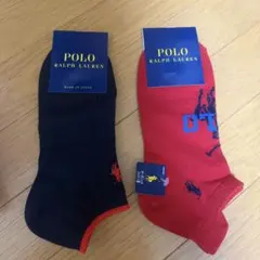 ポロ・ラルフローレン 靴下 ショートソックス 2足セット