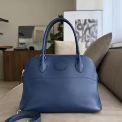 HERMES ボリード 31 ブルーサフィール ヴォーエプソン ショルダー 
