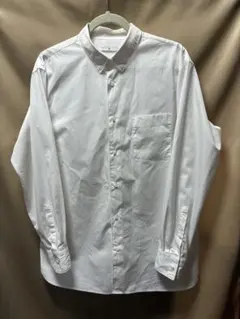 ボタンダウンシャツ長袖 白