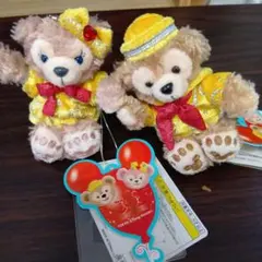 ダッフィー シェリーメイ ぬいぐるみバッジ 30周年