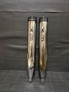 ハーレーダビッドソン　ツーリング　マフラー　サイレンサー　ラインハート 楽天市場】Rinehart ラインハート 2in1マフラー(ブラック／クロム