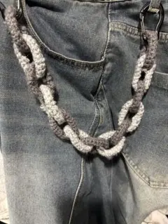 今流行りの‼️手作り編み物ウォレットチェーン