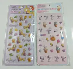 ディズニー・スヌーピー ぷくぷくシール