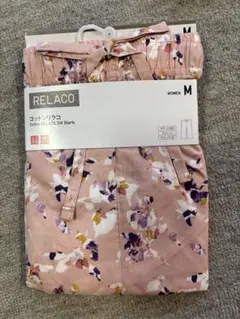 ユニクロコットンリラコ花柄 Mサイズ