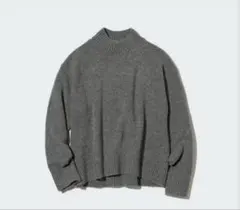 UNIQLO スフレヤーンモックネックセーター　ニット　ハイネック　S 34