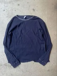 OLD GAP 00s ネイビー 長袖カットソー サーマル