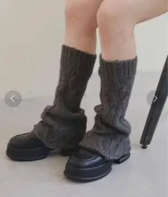 Kastane ケーブルニットレッグウォーマー