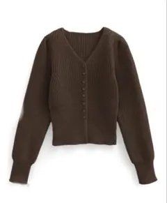 grl Vネックリブニットカーディガン[an1682]