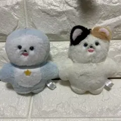 グルメマイスター よぴチャン マスコット 黒ごまきなこ餅、ペンギンラムネ