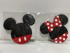 Francfranc ミッキーマウス　ミニーマウス　コースター　ペア2個セット