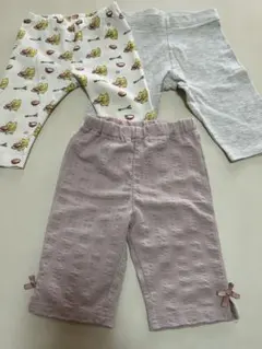7部丈レギンス パンツ3点セット 100cmぐらい