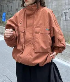 cpcm ボリュームショートマンパ M オレンジ マウンテンパーカー【完売品】