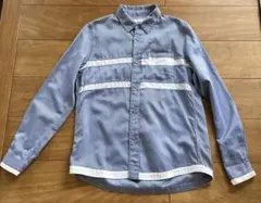 White Mountaineeringブルーストライプ レディースシャツ M