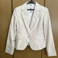 アイボリー シングルボタンジャケット　Mサイズ