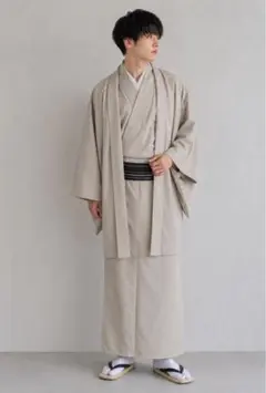 サマーセール‼️ 洗える羽織 リフラクス 薄羽織 ホワイトベージュ 塵 