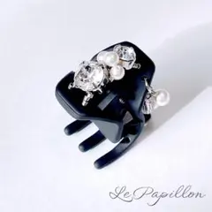 ヘアミニクリップ　１点　チャーム付き　No.162