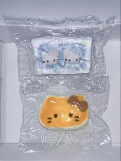 スクイーズ　白猫　氷バター　キティ　夜光