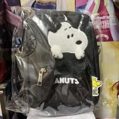 PEANUTS スヌーピー ショルダーバッグ ブラックのサムネイル