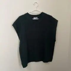 2PINK ダークグリーン ニットベスト