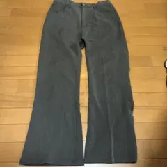 グレー フレアパンツ スラックスのサムネイル