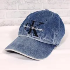 カルバンクライン ジーンズ デニム ロゴ刺繍 キャップ 帽子 CK