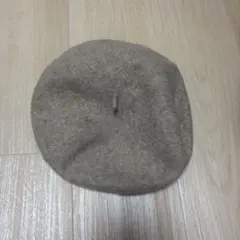 ウール ベージュ ベレー帽