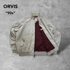 90sオービス古着ハリントンジャケットドリズラースウィングトップオートミール春