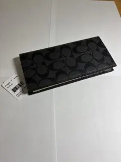 ✨️新品未使用✨️COACH ブラック ロゴ 長財布 2025年最新】コーチ 財布 未使用の人気アイテム - メルカリ