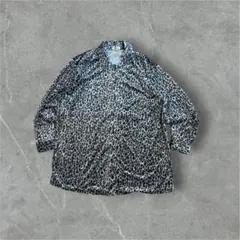 ⁠00's vintage ベロア調 レオパード柄 ヒョウ柄 総柄 韓国製⁠のサムネイル