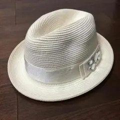 ビシュー付き 中折れ帽 ハット